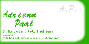 adrienn paal business card